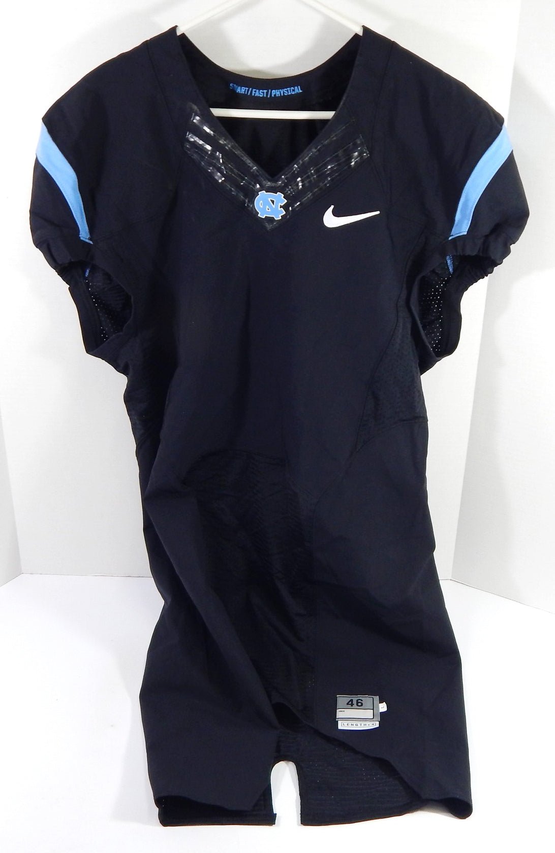 2013-14 North Carolina Tar Heels UNC Blank Game Issued Black Jersey 46 DP54144 - DP54144