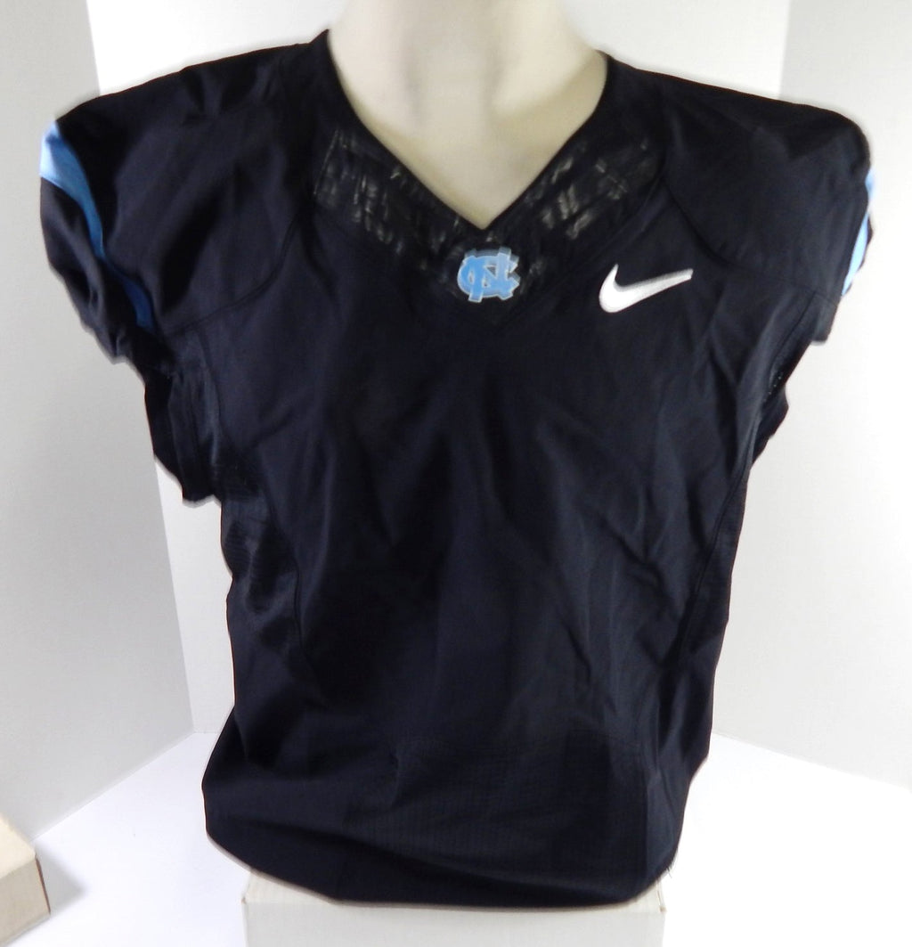 2013-14 North Carolina Tar Heels UNC Blank Game Issued Black Jersey 50 DP54181 - DP54181