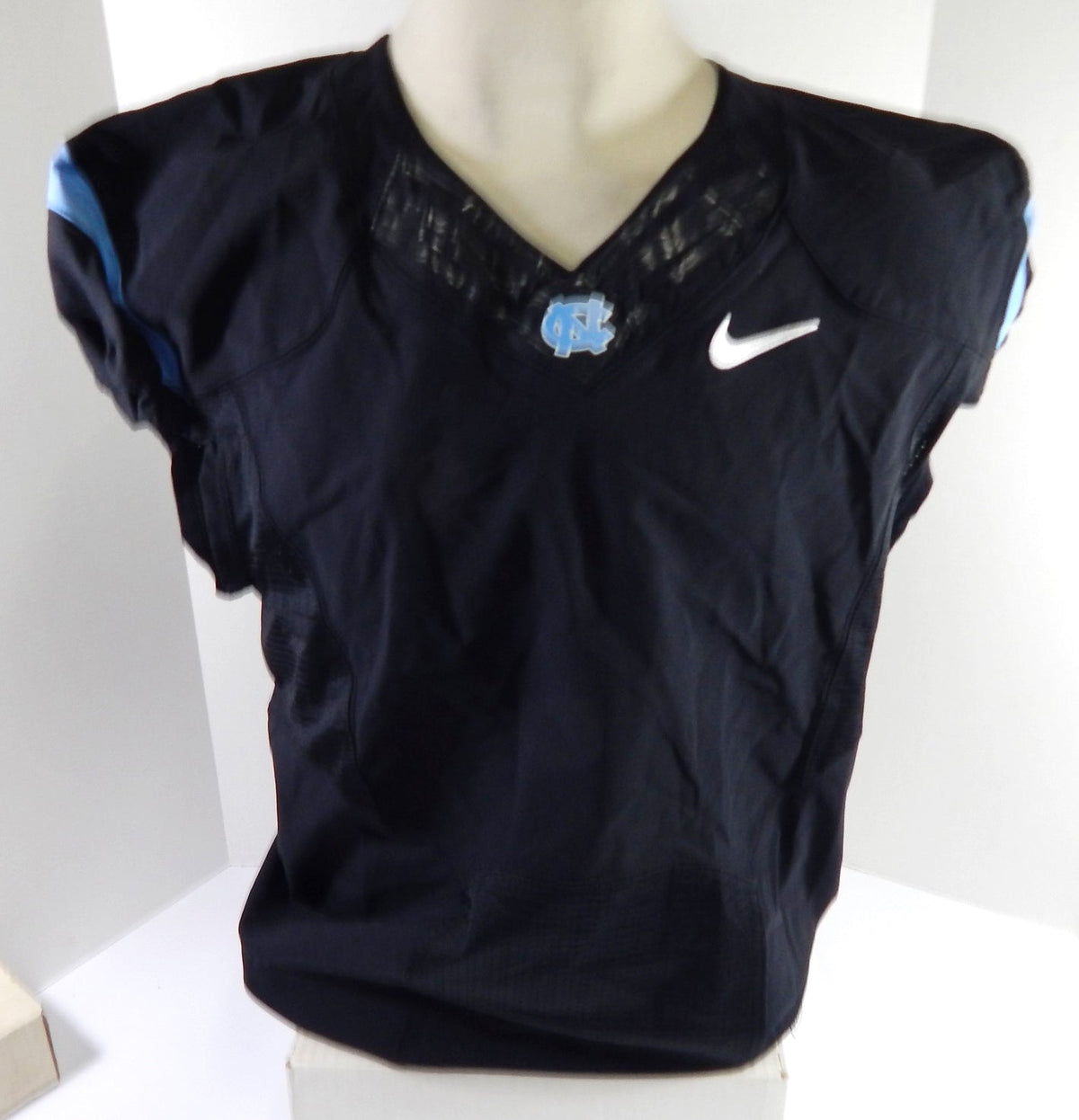 2013-14 North Carolina Tar Heels UNC Blank Game Issued Black Jersey 50 DP54181 - DP54181