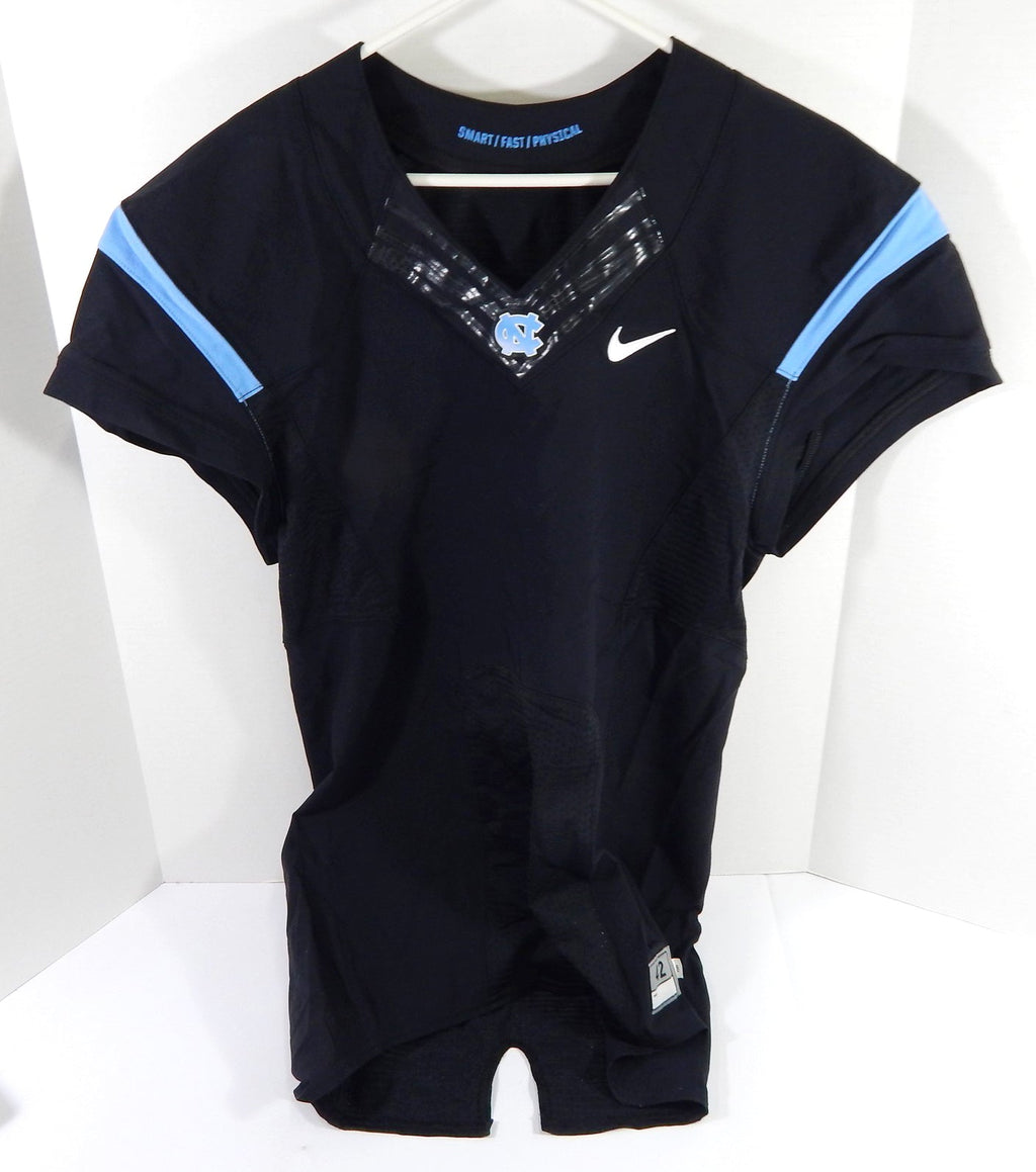 2013-14 North Carolina Tar Heels UNC Blank Game Issued Black Jersey QB Cut 42 65 - DP54165