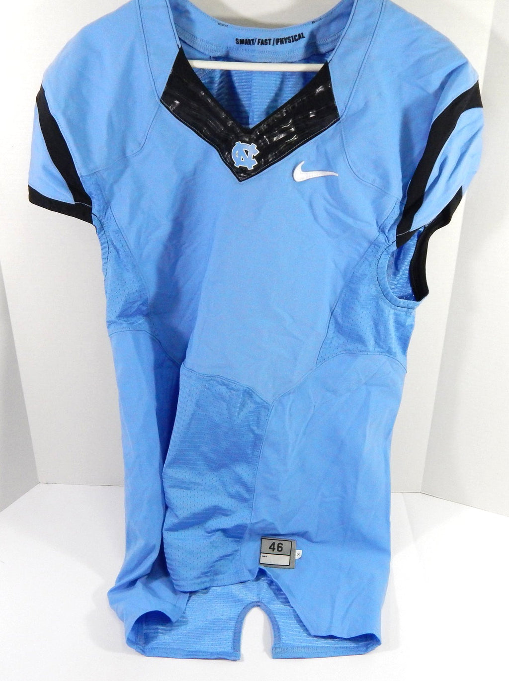 2013-14 North Carolina Tar Heels UNC Game Issued Blue Jersey 46 DP54529 - DP54529