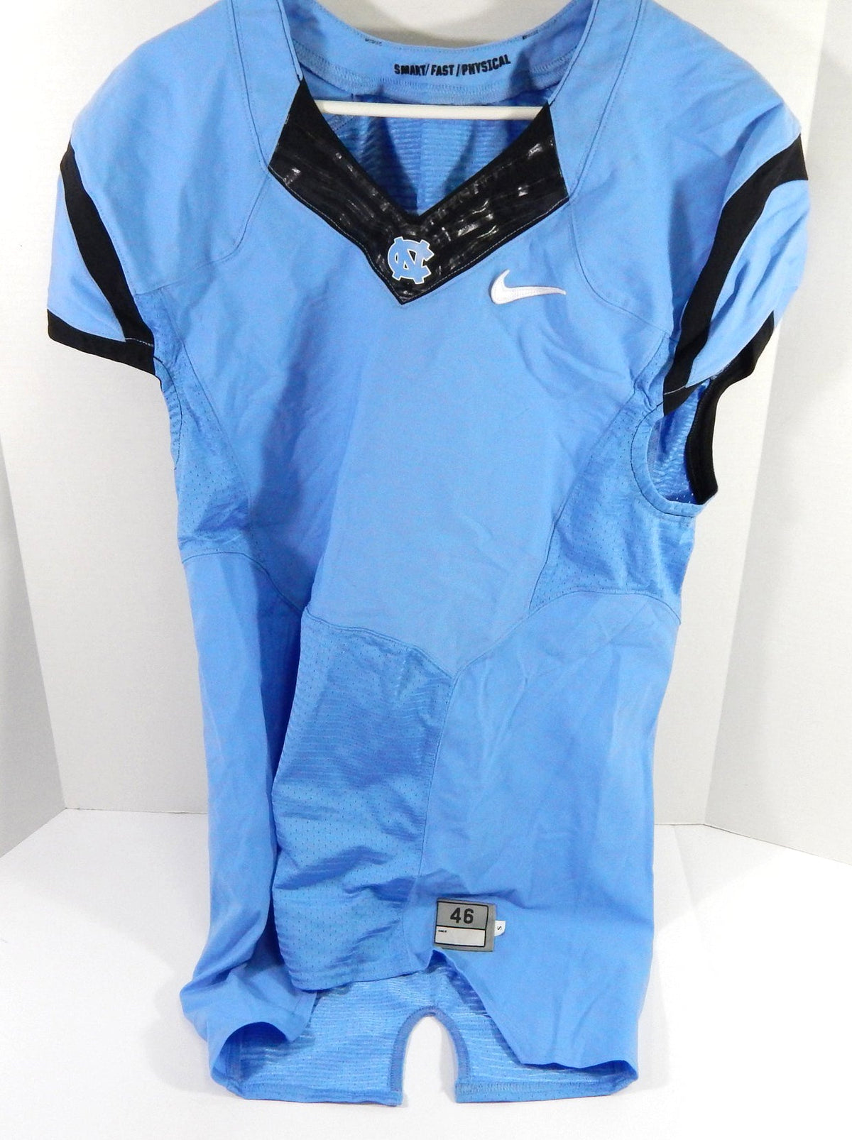 2013-14 North Carolina Tar Heels UNC Game Issued Blue Jersey 46 DP54529 - DP54529