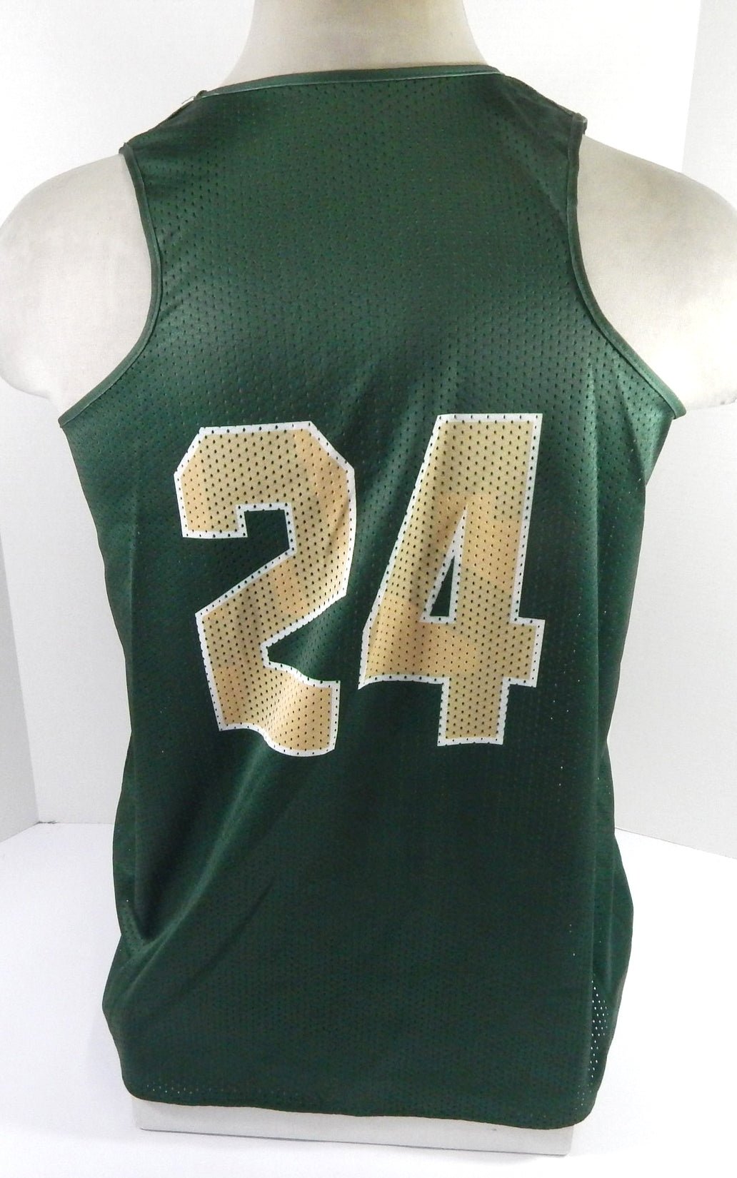 2013 Colorado State Rams #24 Game Used Green Gold Practice Jersey W-L DP56897 - DP56897