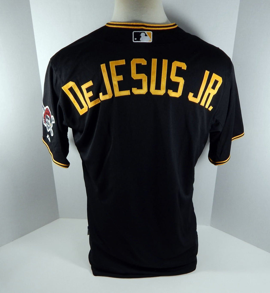 2013 Pittsburgh Pirates Ivan DeJesus Jr # Game Issued Black Jersey PITT33082 - PITT33082