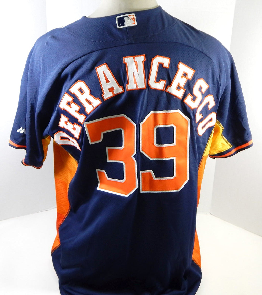 2014-15 Houston Astros Tony Defrancesco #39 Game Used Navy Jersey 48 DP25559 - DP25559
