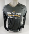 2014-15 New Orleans Pelicans Team Issued Grey Longsleeve Training Shirt 3XL+2 7 - DP61697
