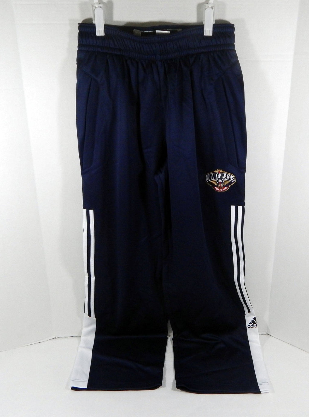 2014-15 New Orleans Pelicans Team Issued Navy Travel Pants S DP62645 - DP62645