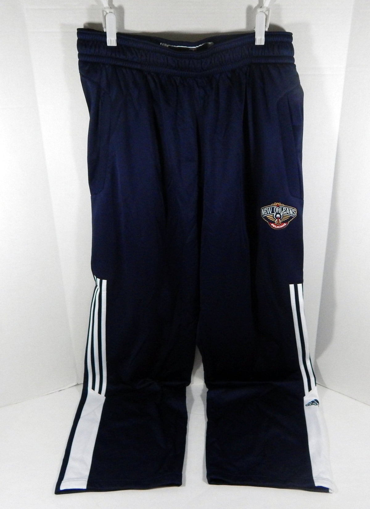 2014-15 New Orleans Pelicans Team Issued Navy Travel Pants XL DP62658 - DP62658