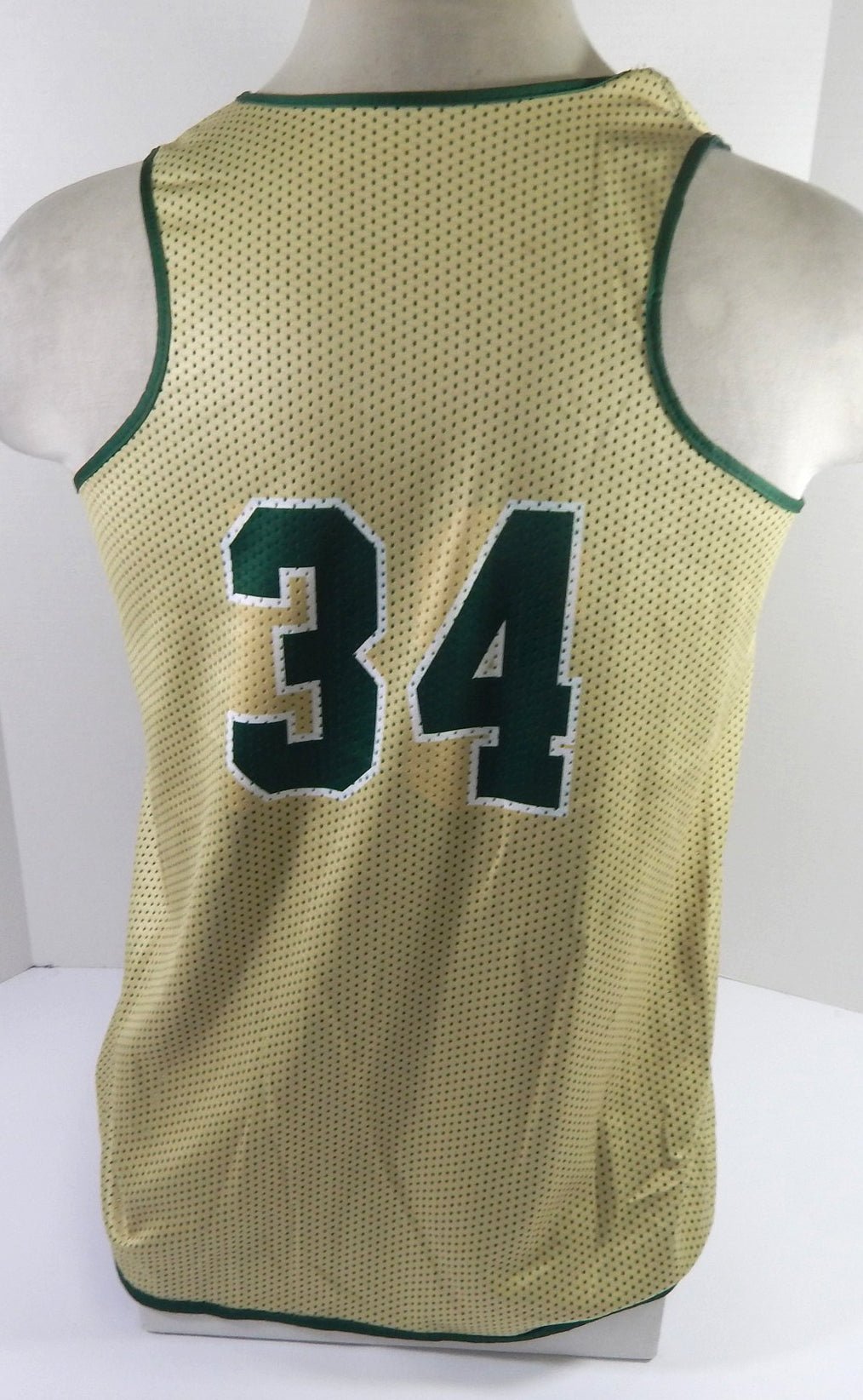 2014 Colorado State Rams #34 Game Used Green Gold Practice Jersey LG DP56896 - DP56896