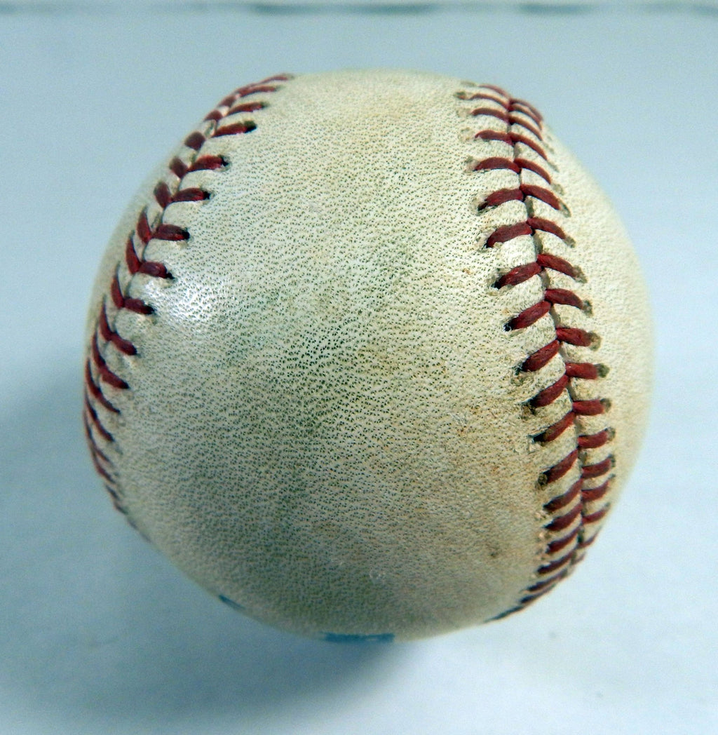 2014 Mariners Rangers Game Used Baseball Robert Ross Bradley Miller HBP - DP58748
