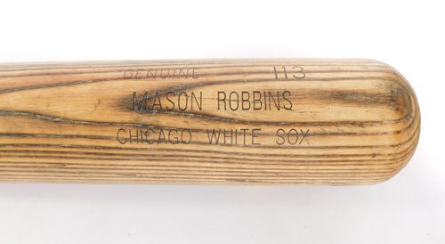 2014 Mason Robbins White Sox Minors LS PRIME 113 33.5" Game-Used Bat - DM86702