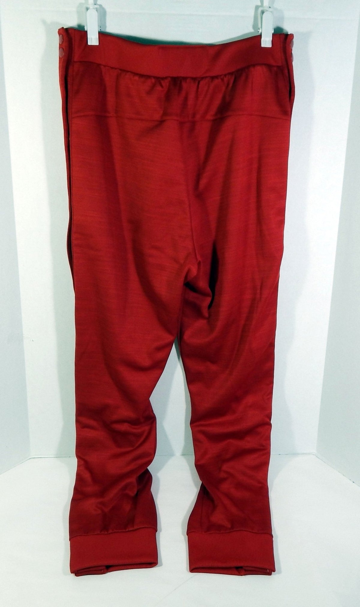 2015-16 Kansas Jayhawks Game Issued Red Tear Away Pants Basketball L+2 75S - 712275S