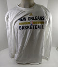 2015-16 New Orleans Pelicans Team Issued White Longsleeve Training Shirt 3XL 785 - DP61785