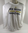 2015-16 New Orleans Pelicans Team Issued White Longsleeve Training Shirt 3XL 802 - DP61802