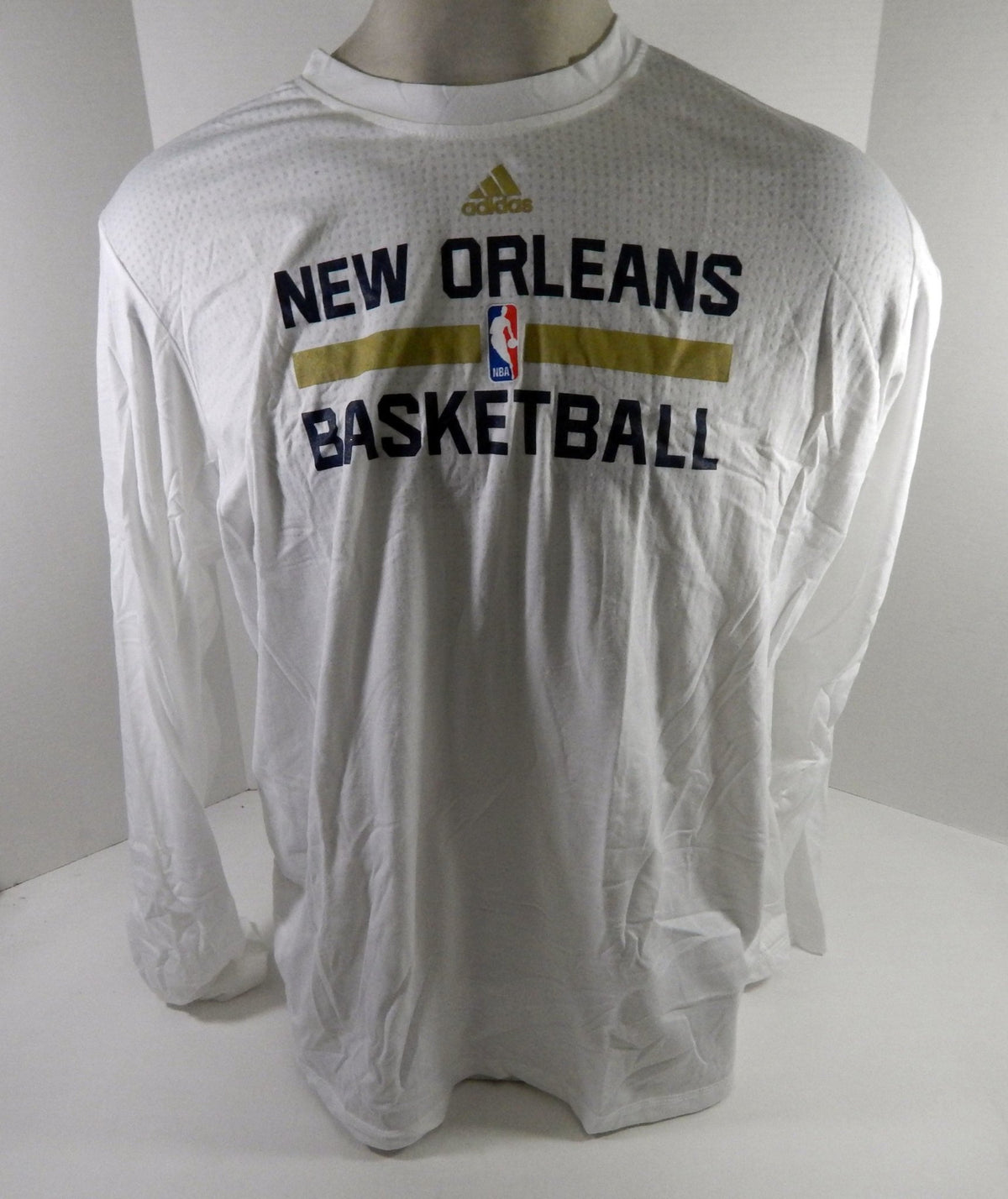 2015-16 New Orleans Pelicans Team Issued White Training Shirt 3XL DP61768 - DP61768