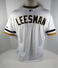 2015 Pittsburgh Pirates Charlie Leesman # Game Issued White Jersey 1970s Retro - PITT33267