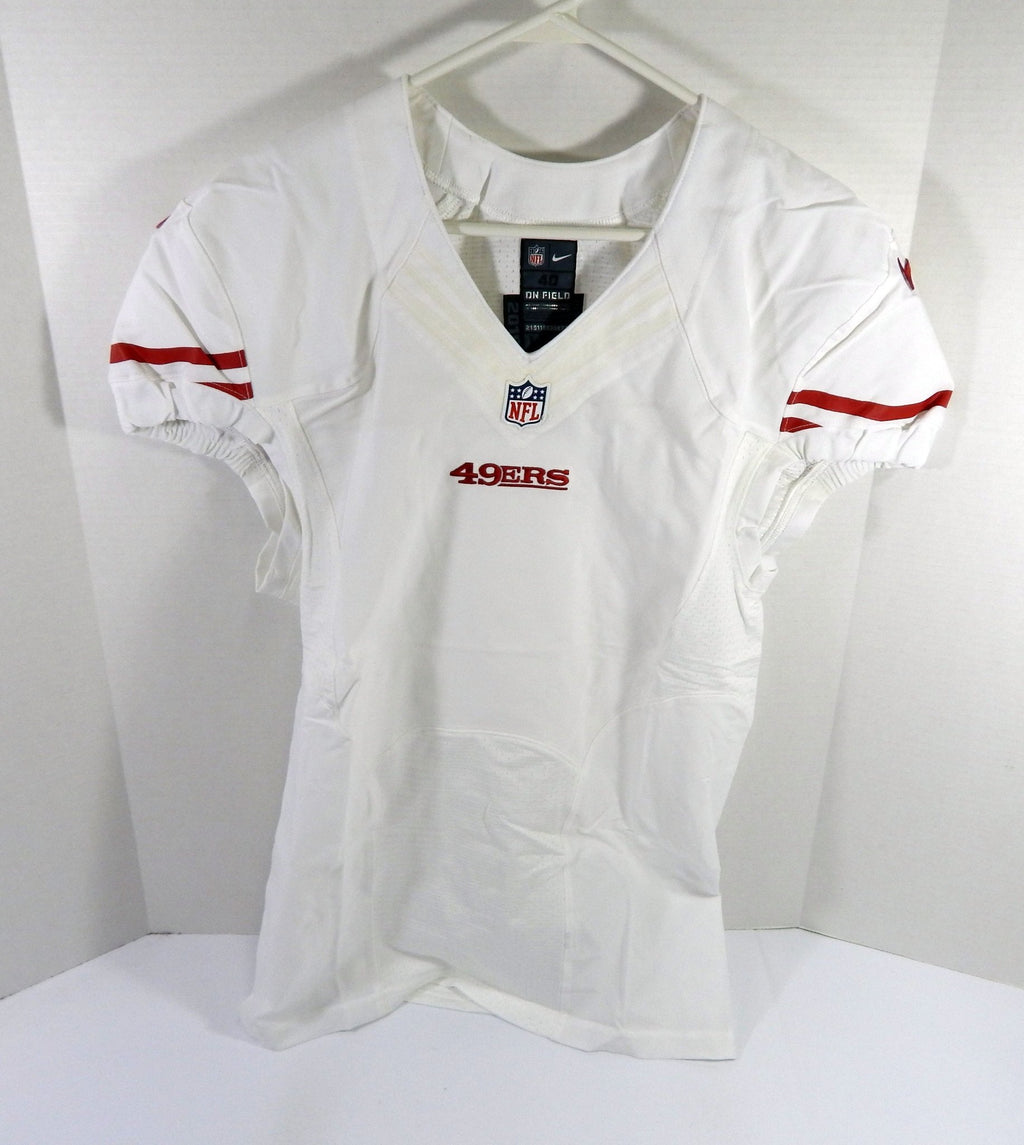 2015 San Francisco 49ers Blank Game Issued White Jersey 40 DP52560 - DP52560