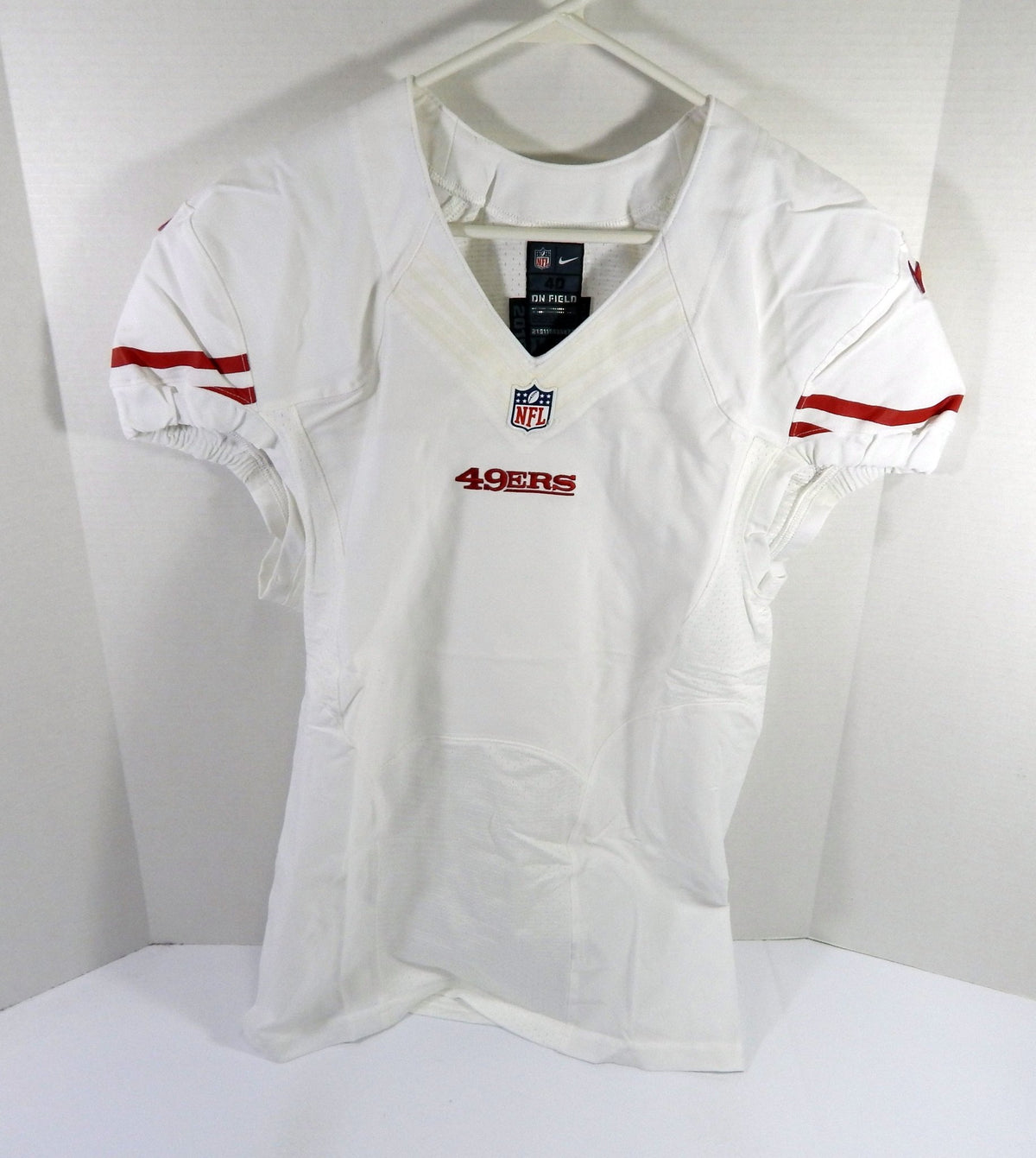 2015 San Francisco 49ers Blank Game Issued White Jersey 40 DP52560 - DP52560