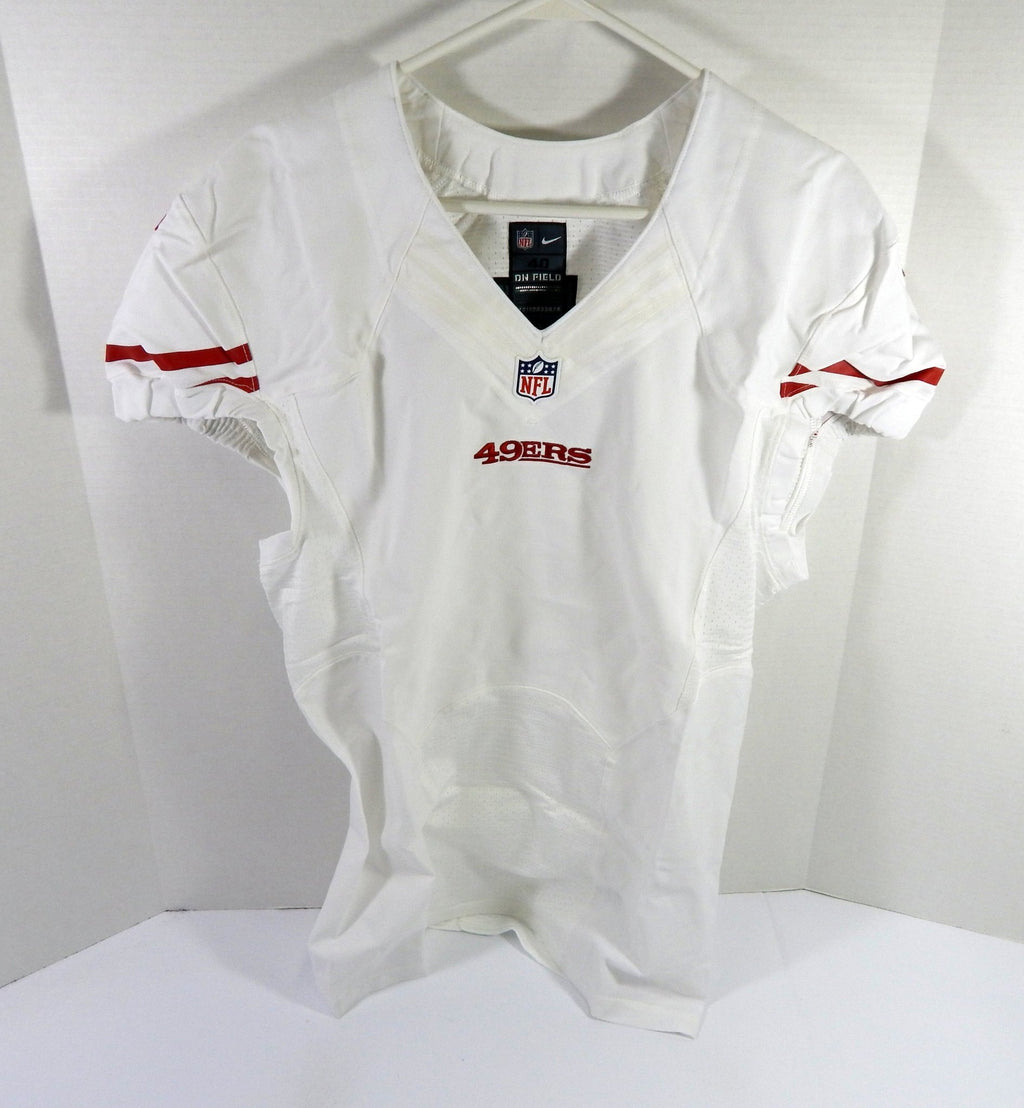 2015 San Francisco 49ers Blank Game Issued White Jersey 40 DP52571 - DP52571