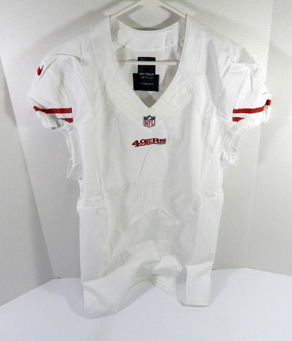 2015 San Francisco 49ers Blank Game Issued White Jersey 40 DP52580 - DP52580