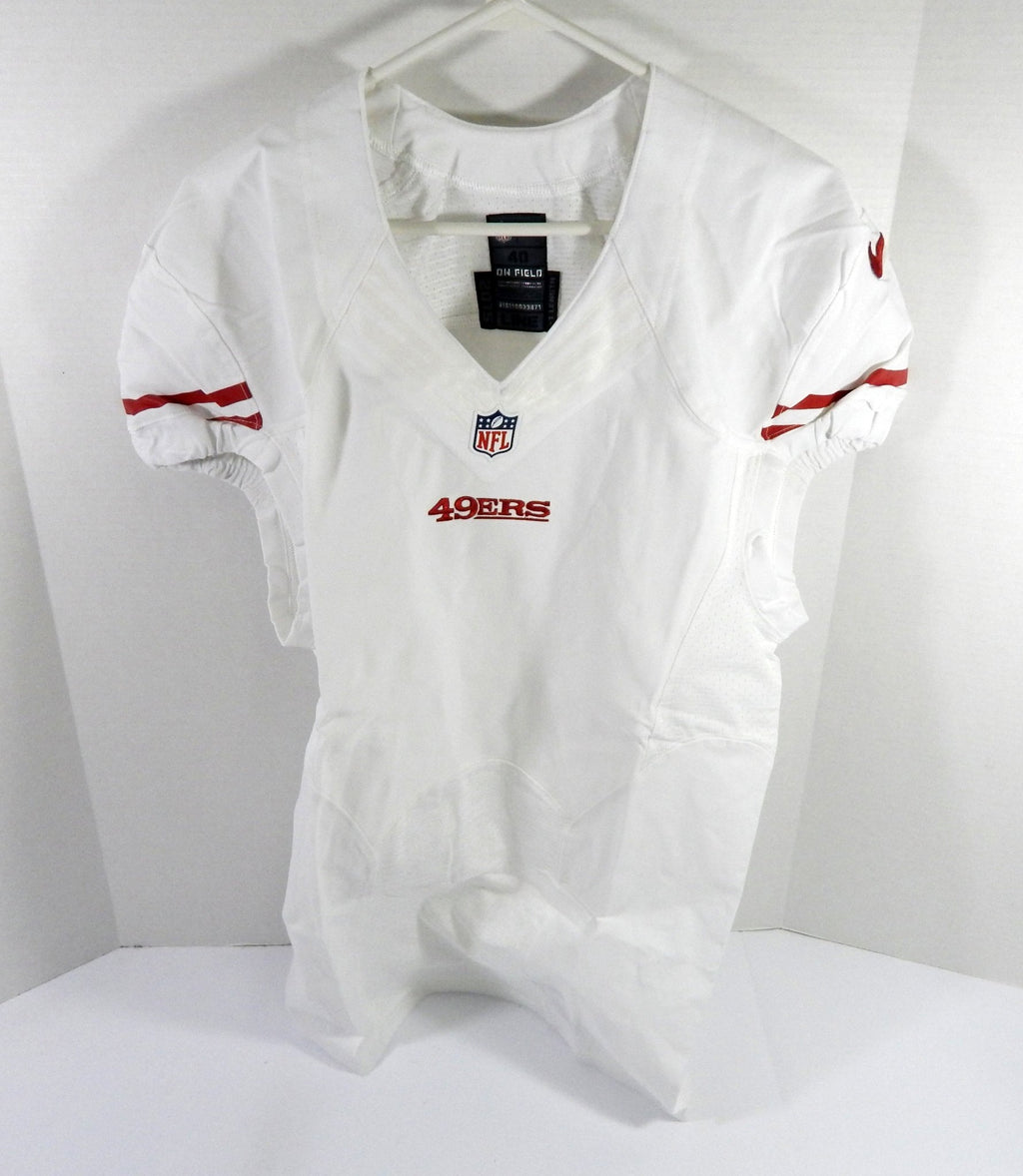 2015 San Francisco 49ers Blank Game Issued White Jersey 40 DP52593 - DP52593