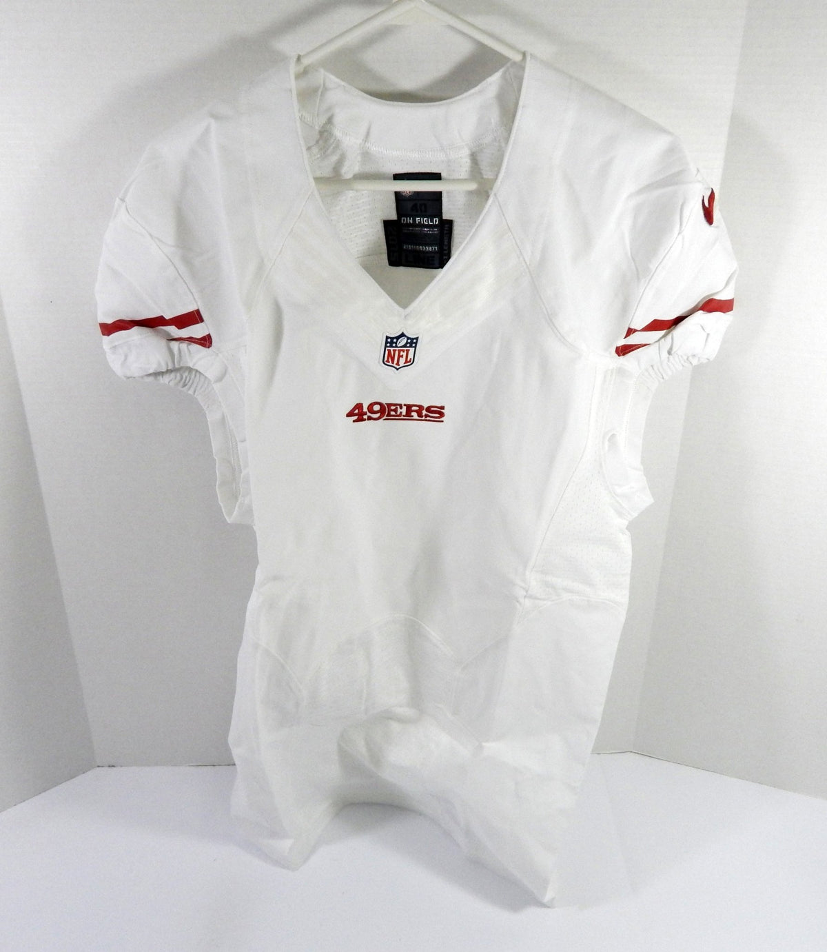 2015 San Francisco 49ers Blank Game Issued White Jersey 40 DP52593 - DP52593