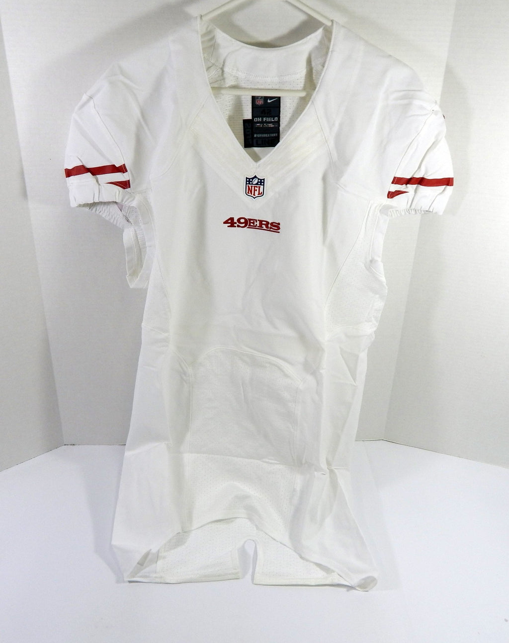 2015 San Francisco 49ers Blank Game Issued White Jersey 42 DP52584 - DP52584