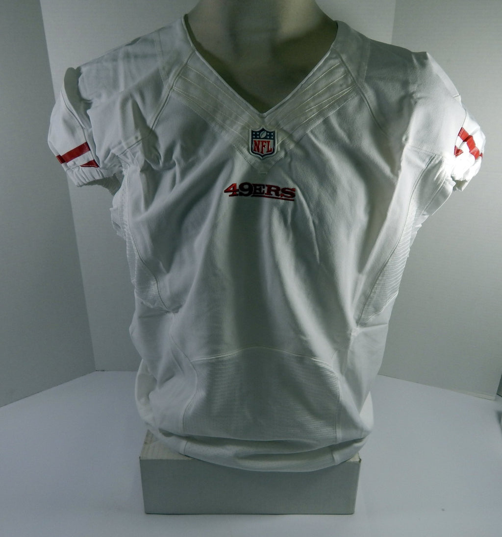 2015 San Francisco 49ers Blank Game Issued White Jersey 48 DP52602 - DP52602