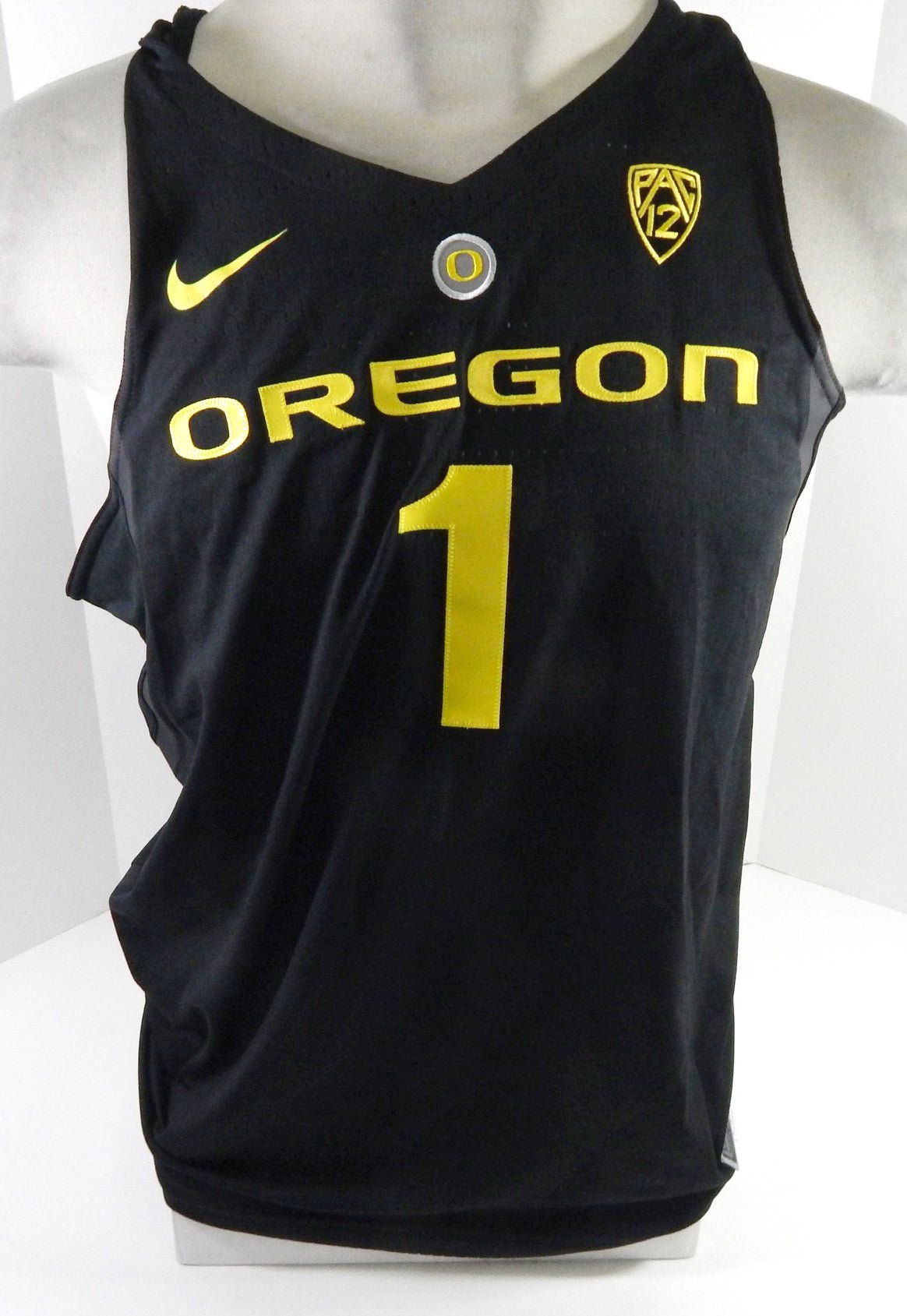 2016-2019 Oregon Ducks #1 Game Issued Black Jersey 50 DP60595 - DP60595