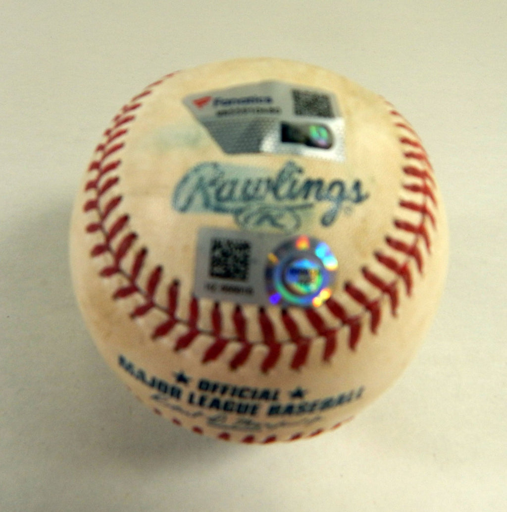 2016 Boston Red Sox Padres Game Used Baseball Paul Clemens Sandy Leon Fouled - DP58768