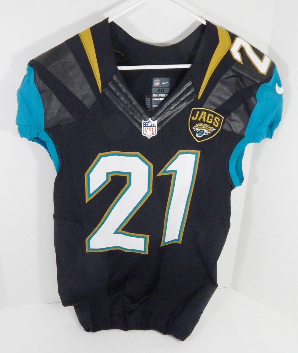 2016 Jacksonville Jaguars A.J. Bouye #21 Game Issued Black Jersey 40 DP58937 - DP58937