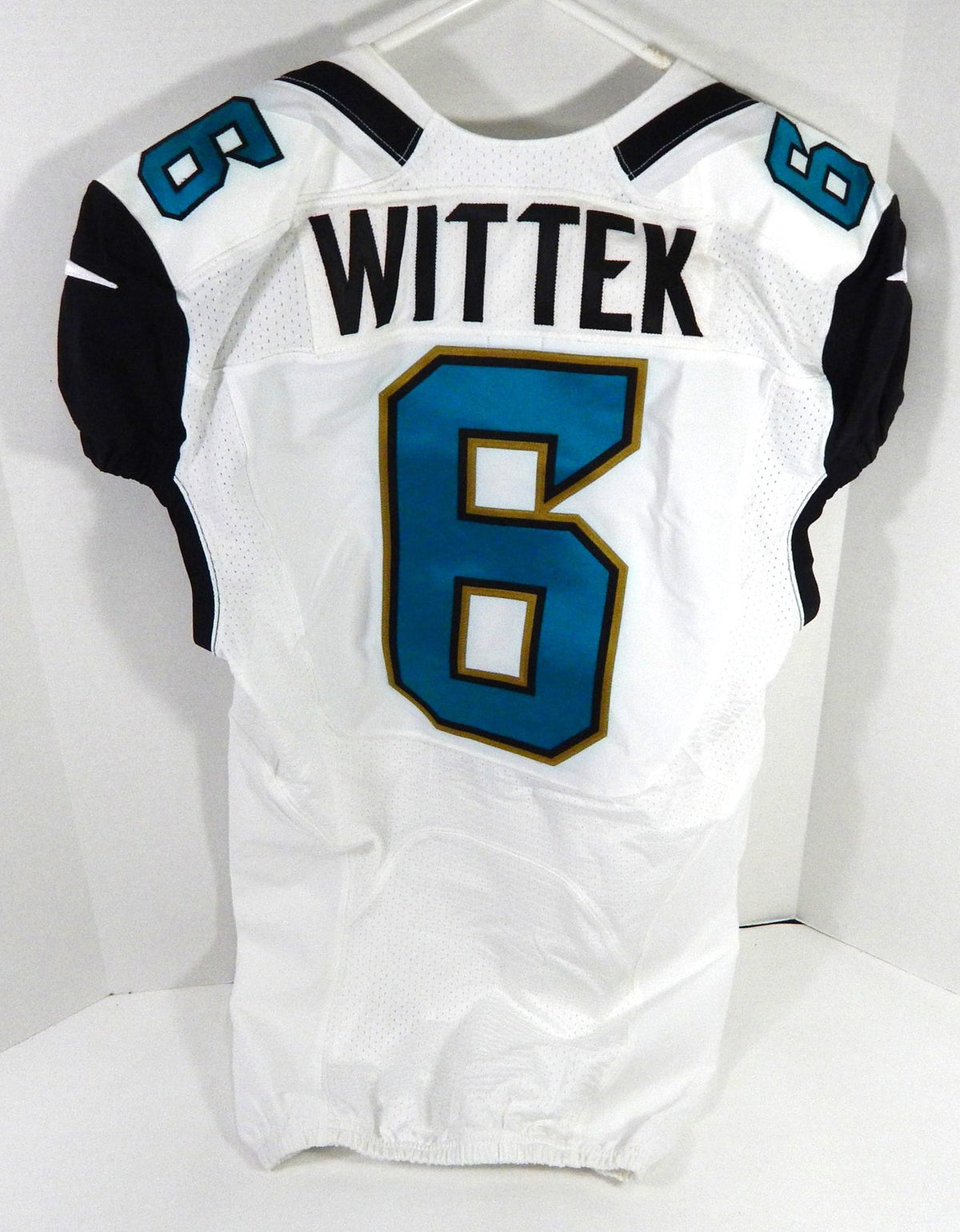 2016 Jacksonville Jaguars Max Wittek #6 Game Issued White Jersey 42 DP59864 - DP59864