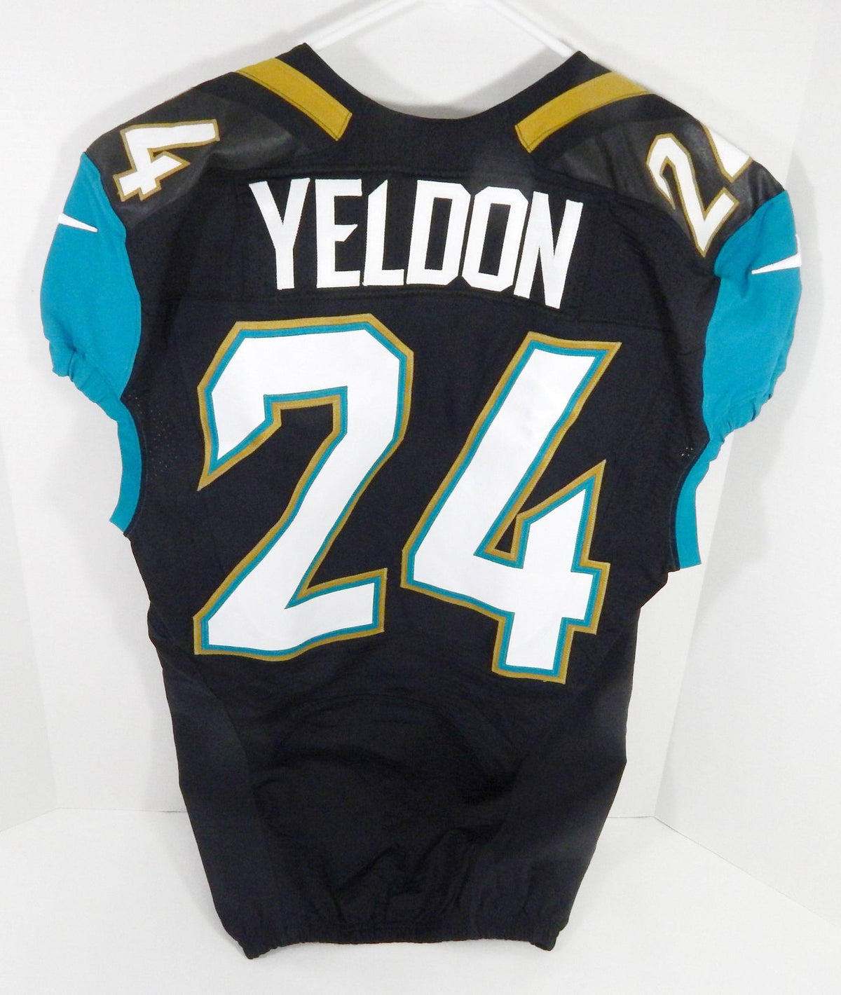 2016 Jacksonville Jaguars T.J. Yeldon #24 Game Issued Black Jersey 42 DP58922 - DP58922