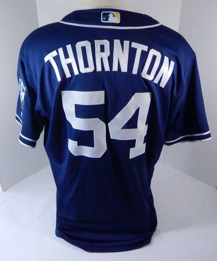 2016 San Diego Padres Matt Thornton #54 Game Issued Navy Jersey ASG P 148 - SDP1148