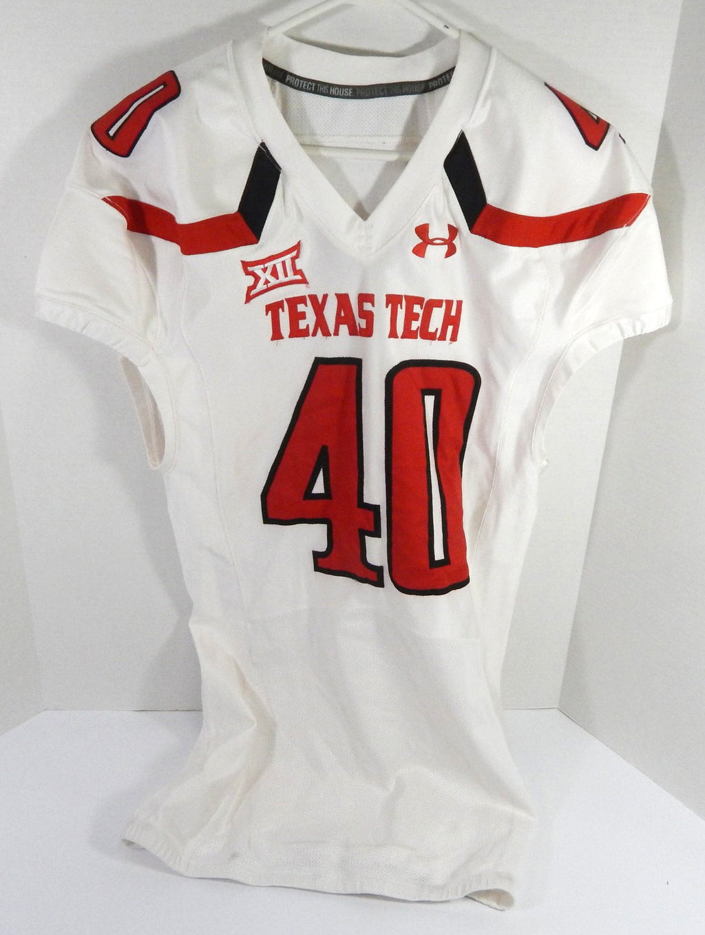 2016 Texas Tech Red Raiders Connor Killian #40 Game Used White Jersey NP R 46 5 - DP55655