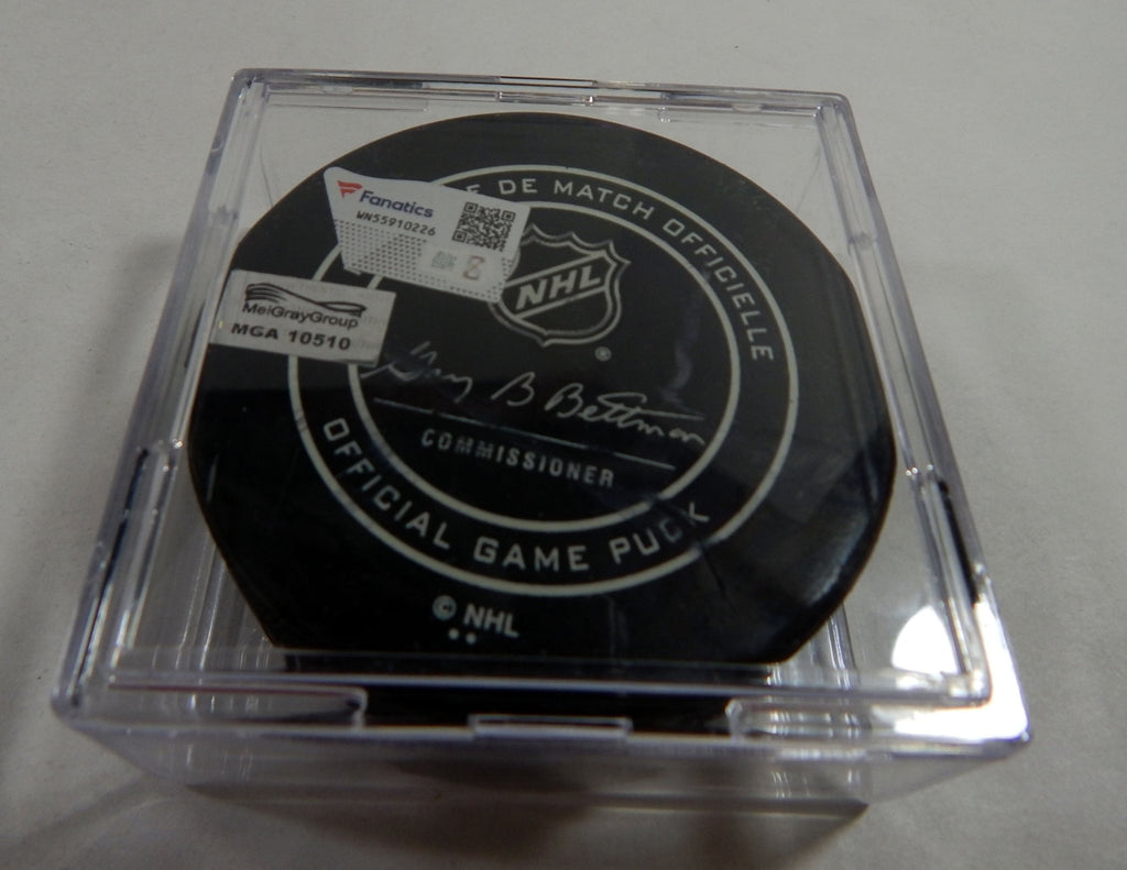 2017 Columbus Blue Jackets V. Tampa Bay Lightning Game Used Black Puck DP61208 - DP61208