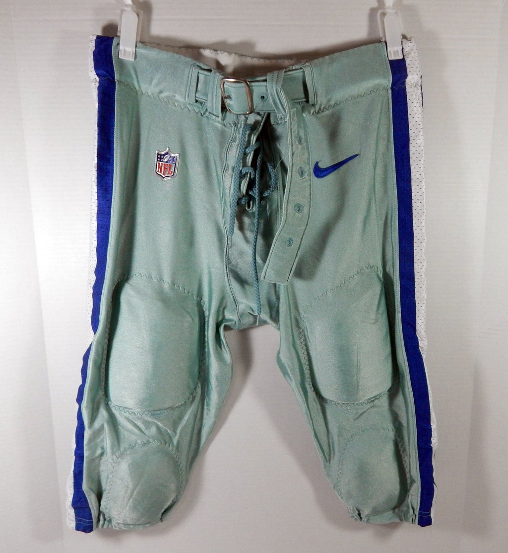 2017 Dallas Cowboys Chaz Green #79 Game Used Seafoam Grey Pants 42 DP56197 - DP56197