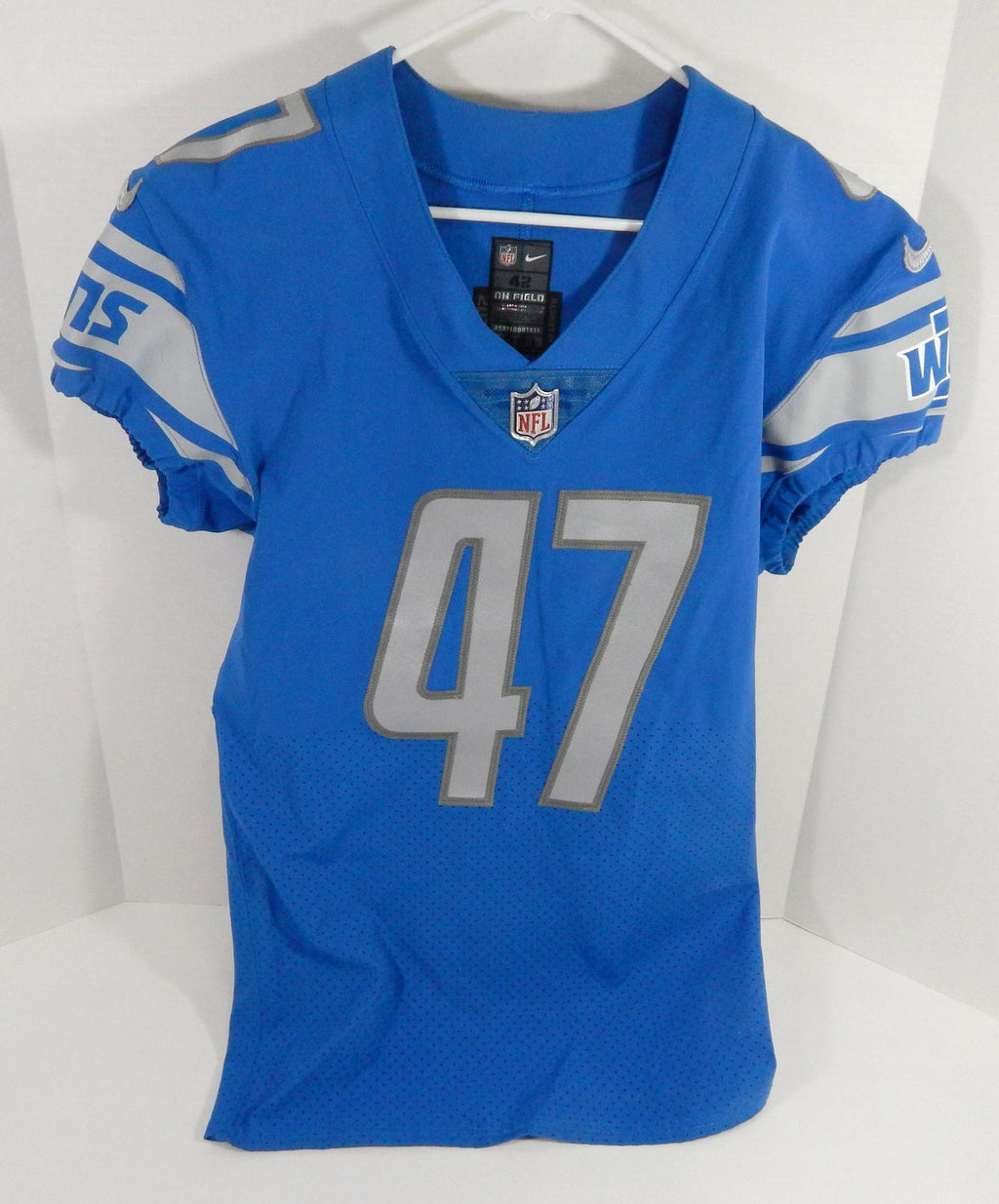 2017 Detroit Lions Tracy Walker #47 Game Issued Blue Jersey 42 DP59223 - DP59223