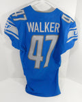 2017 Detroit Lions Tracy Walker #47 Game Issued Blue Jersey 42 DP59223 - DP59223