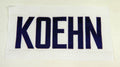 2017 Minnesota Vikings Marshall Koehn #1 Game Issued White Name Plate DP14725 - DP14725