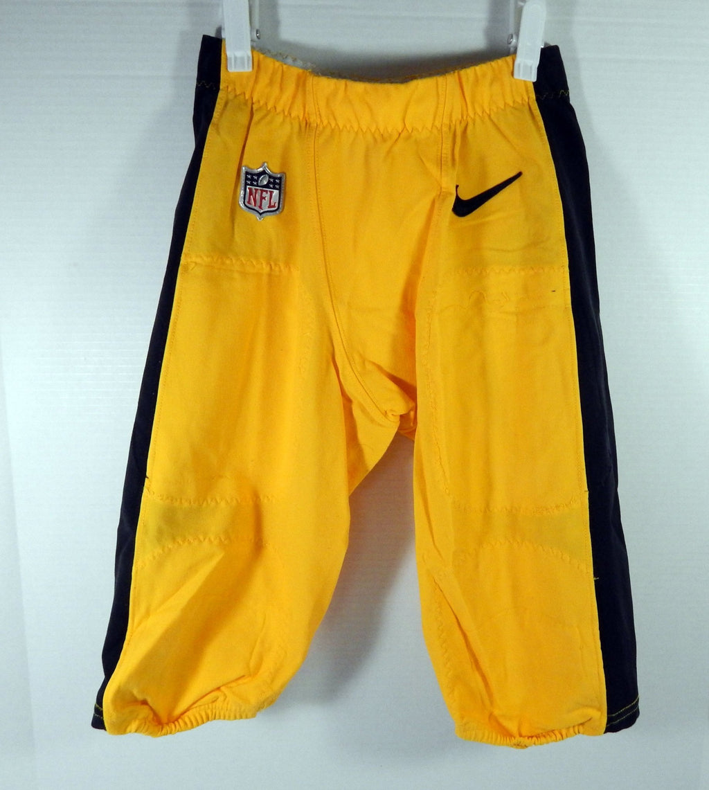 2017 Pittsburgh Steelers Robert Golden #20 Game Used Yellow Pants 28 DP56502 - DP56502