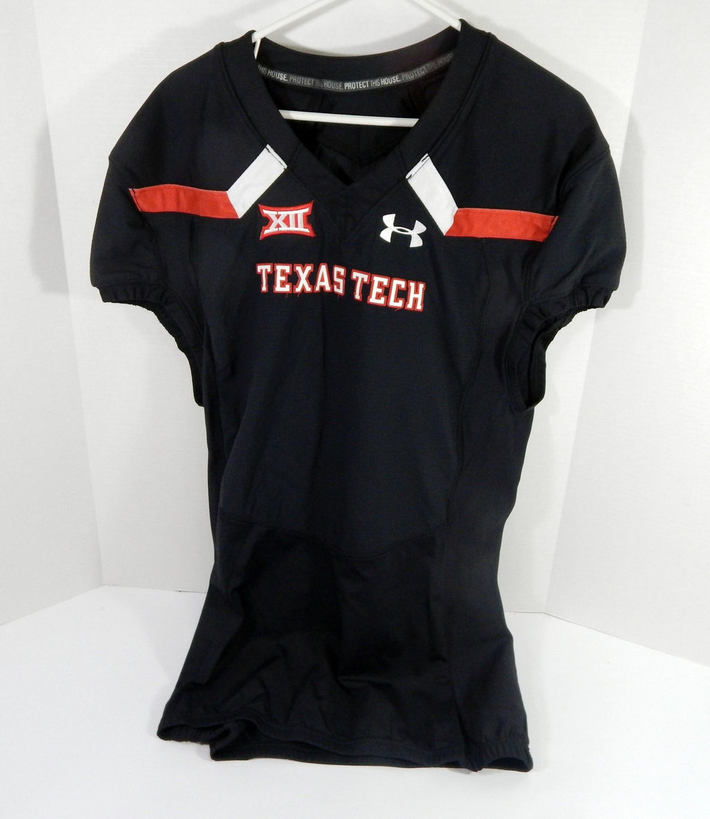 2017 Texas Tech Red Raiders Blank Game Issued Black Jersey 48 DP48276 - DP48276