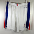 2018-19 Detroit Pistons Game Issued White Shorts 46 DP56421 - DP56421
