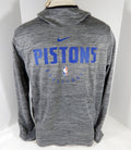 2018-19 Detroit Pistons Team Issued Grey Training Hoodie Sweatshirt 091 XL 60S - 712160S