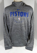 2018-19 Detroit Pistons Team Issued Grey Travel Hoodie Sweatshirt 34091 2XLT 43S - 712143S