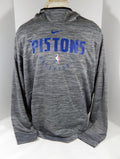 2018-19 Detroit Pistons Team Issued Grey Travel Hoodie Sweatshirt 34091 3XLT 56S - 712156S