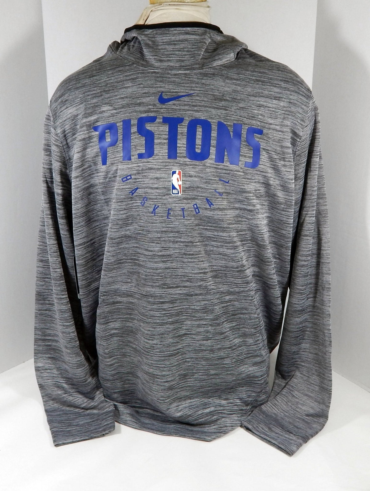 2018-19 Detroit Pistons Team Issued Grey Travel Hoodie Sweatshirt 34091 3XLT 56S - 712156S