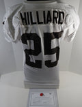 2018 Cleveland Browns Dontrell Hillard #25 Game Used White Practice Jersey 46 45 - DP27445