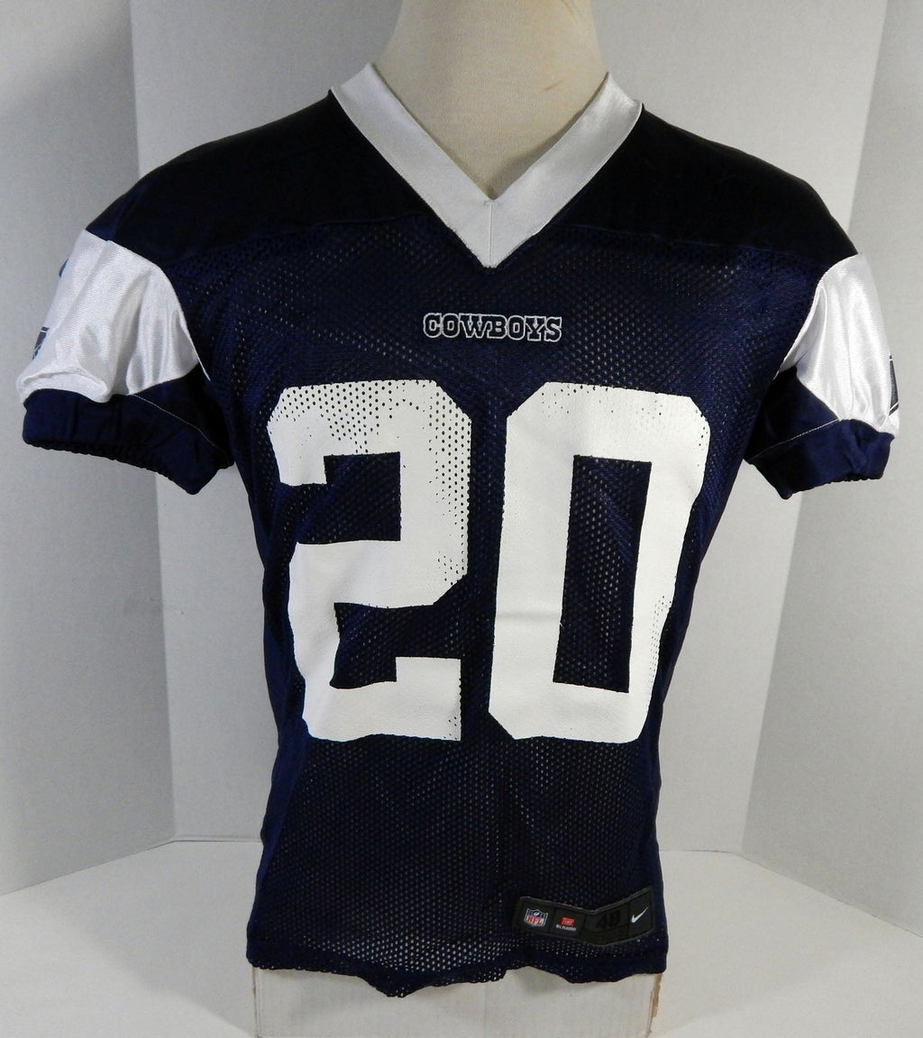 2018 Dallas Cowboys Tony Pollard #20 Game Issued Navy Practice Jersey 48 588 - DP18588