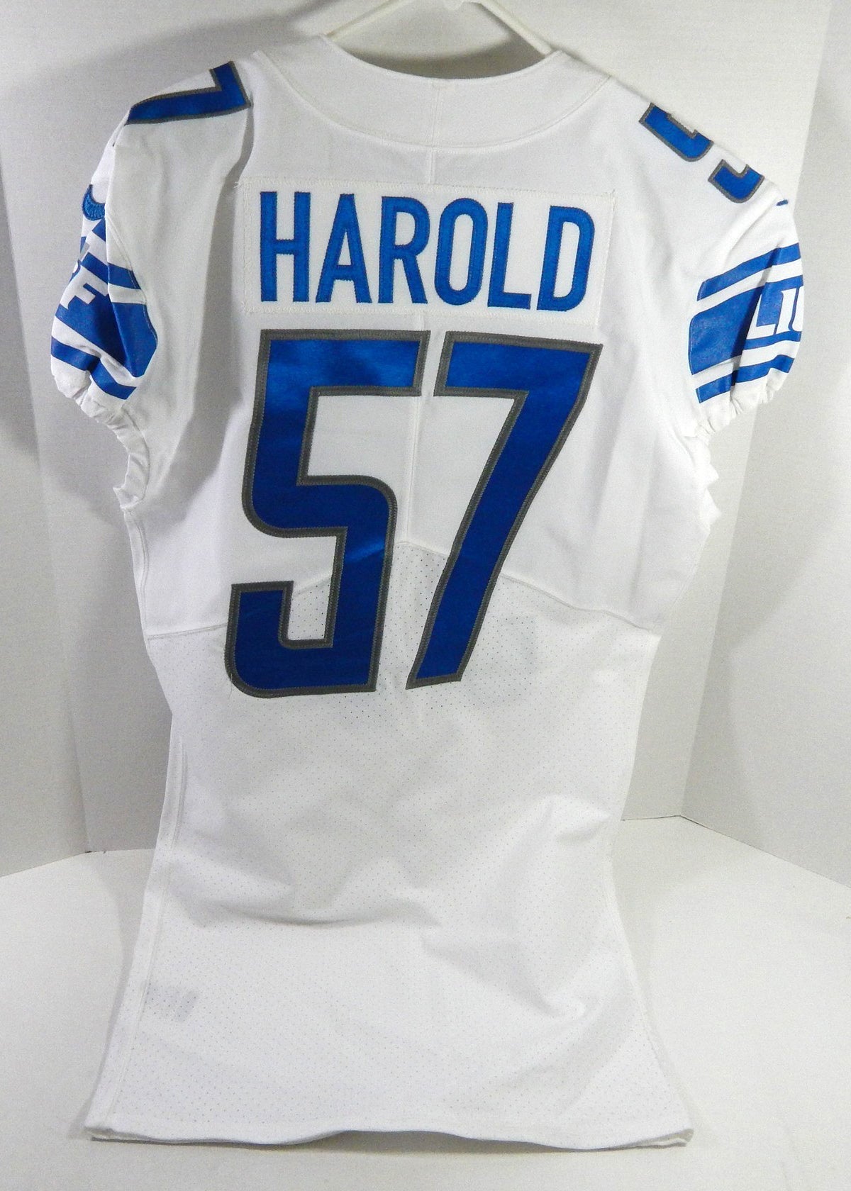 2018 Detroit Lions Eli Harold #57 Game Issued White Jersey 42 DP64652 - DP64652